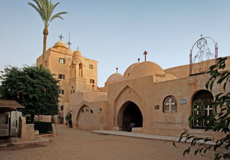 Ancient frescoes and architecture at Deir El-Suryani Monastery Egypt tour